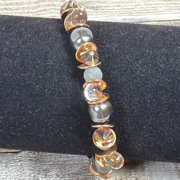 Coeur De Lion Rose Gold Hematite Crystal Bracelet Handmade Germany COA Gift Box - Picture 4 of 16